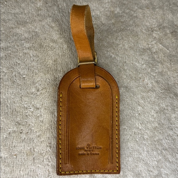 Vintage Louis Vuitton Luggage Tag and Poignier in Vachetta Leather (13O) - Picture 3 of 7